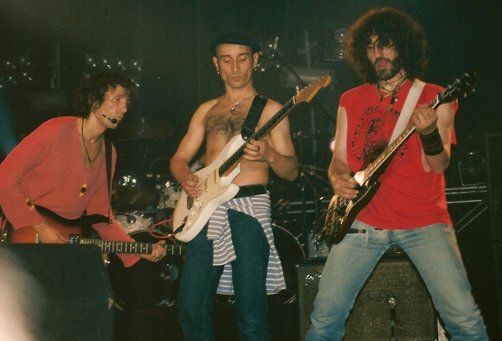 Fito, Robe e Iñaki en Madrid, el 10 de abril de 1999