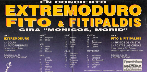 CD single Extremoduro y Fito gira conjunta