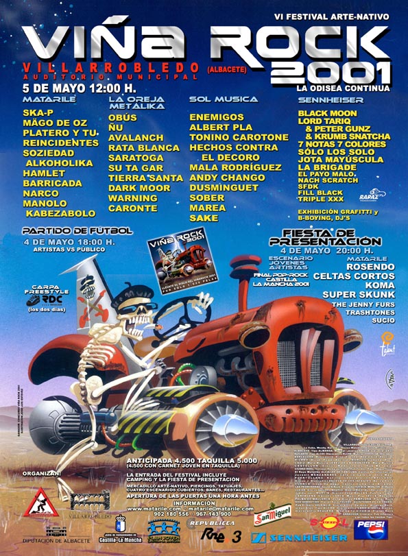 2001-Cartel ViñaRock 2001