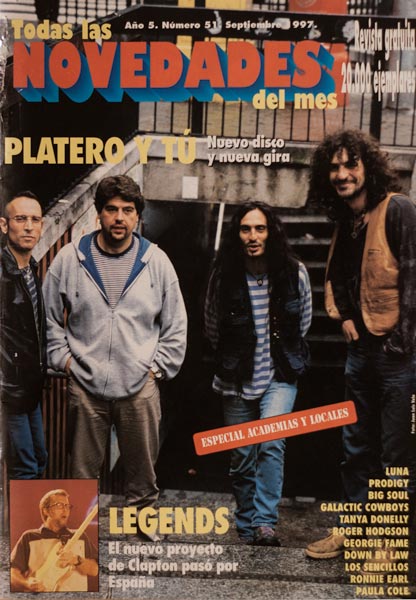 Platero y tú en la portada de la revista Todas las novedades del mes - Septiembre de 1997 foto-portada-revista