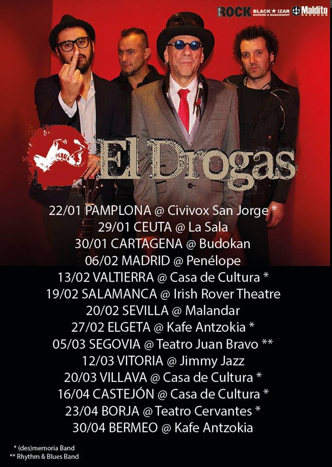 El Drogas suma nuevas fechas a su gira de 2016