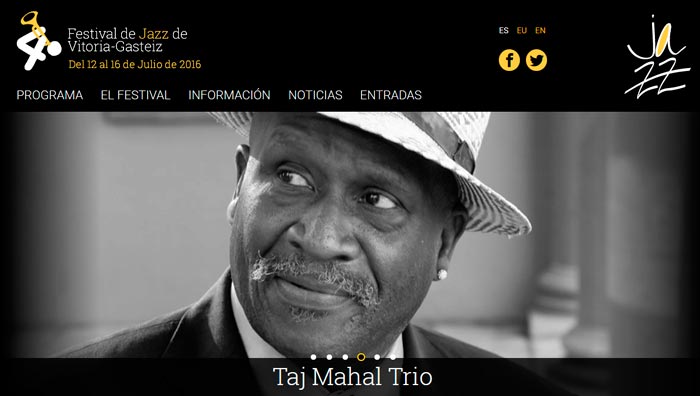 Taj Mahal en el 40º Festival de Jazz de Vitoria-Gasteiz