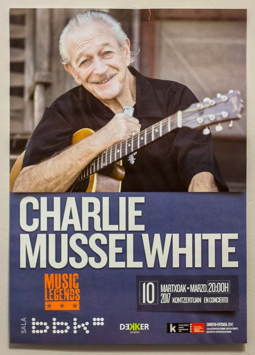 Charlie Musselwhite actuará en Bilbao el 10 de marzo