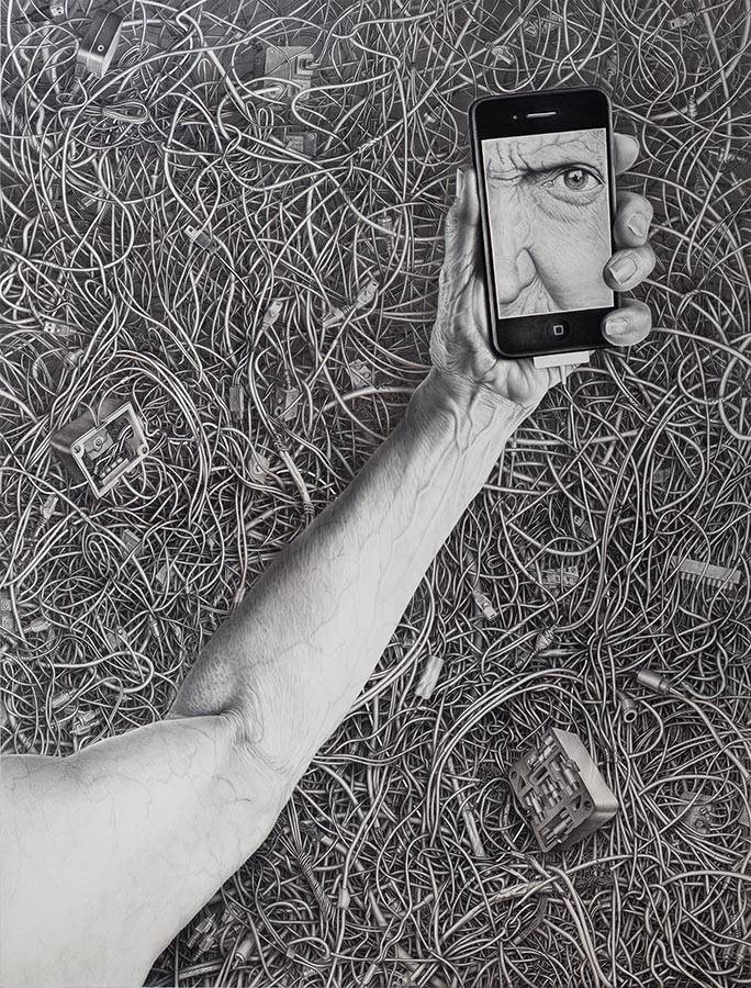 ©Laurie Lipton, 2013. «Wired»