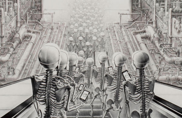 ©Laurie Lipton, 2015. «Happy» (detail)