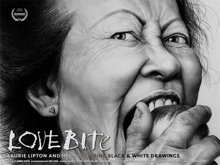 Laurie Lipton Love Bite Poster