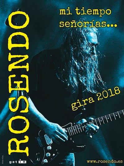 Cartel de la gira de despedida de Rosendo