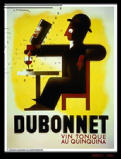 © 'Dubonnet' III (1932) by A. M. Cassandre © 'Dubonnet' III (1932) by A. M. Cassandre