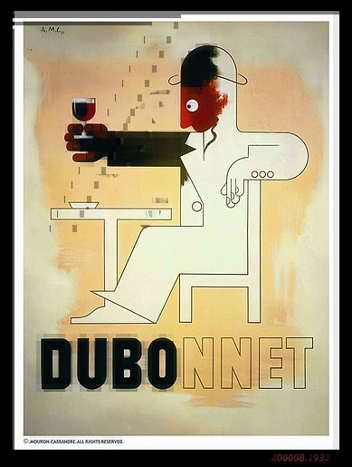 © 'Dubonnet' I (1932) by A. M. Cassandre © 'Dubonnet' I (1932) by A. M. Cassandre