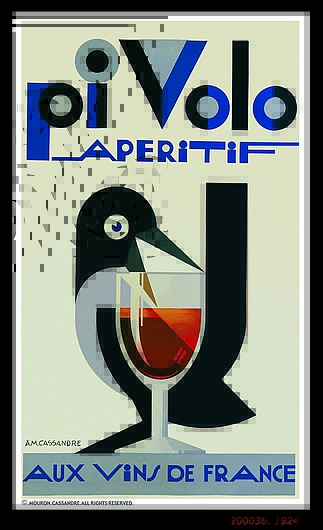 © 'Pivolo' (1924) by A. M. Cassandre. © 'Pivolo' (1924) by A. M. Cassandre.