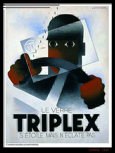 © 'Triplex' (1939) by A. M. Cassandre © 'Triplex' (1939) by A. M. Cassandre