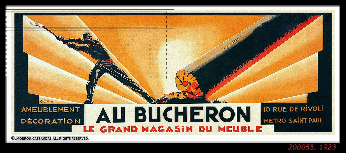 © 'Bucheron' (1923) by A. M. Cassandre © 'Bucheron' (1923) by A. M. Cassandre