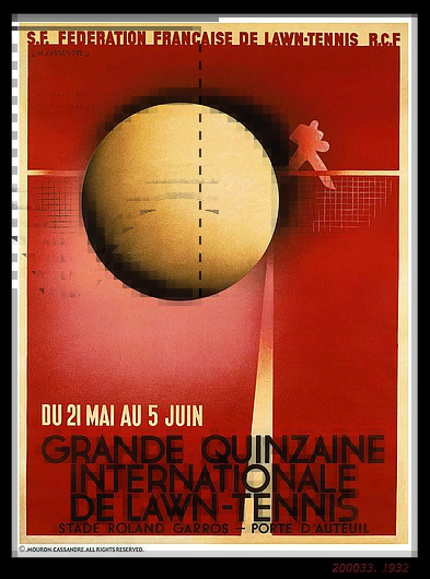 © 'Lawn Tennis' (1932) by A. M. Cassandre © 'Lawn Tennis' (1932) by A. M. Cassandre