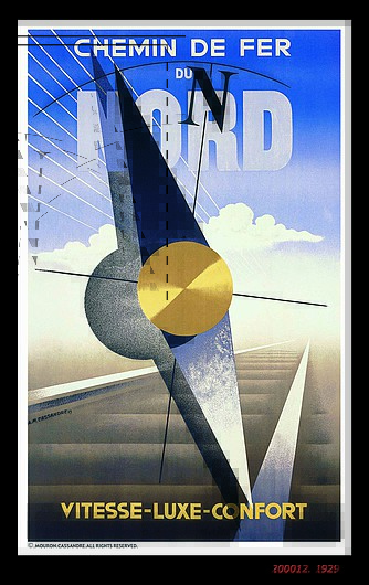 © 'Chemin De Fer Du Nord' (1929) by A. M. Cassandre © 'Chemin De Fer Du Nord' (1929) by A. M. Cassandre