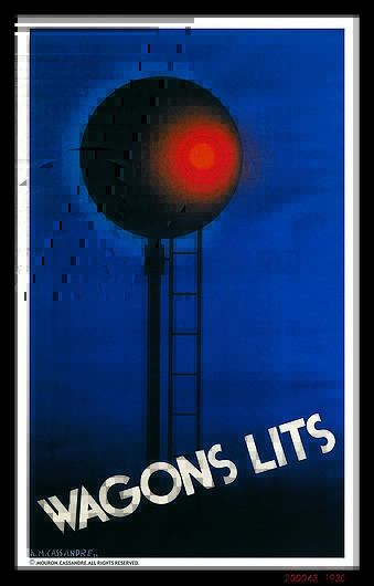 © 'WAGONS-LITS' (1930) by A. M. Cassandre © 'WAGONS-LITS' (1930) by A. M. Cassandre