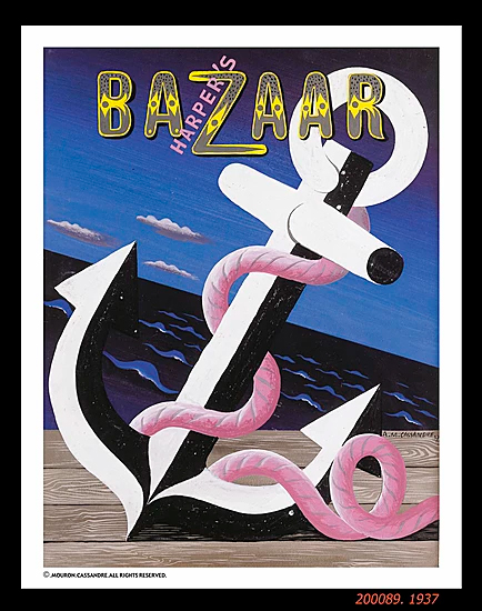 © 'HARPERS-BAZAAR' (1937) by A. M. Cassandre © 'HARPERS-BAZAAR' (1937) by A. M. Cassandre