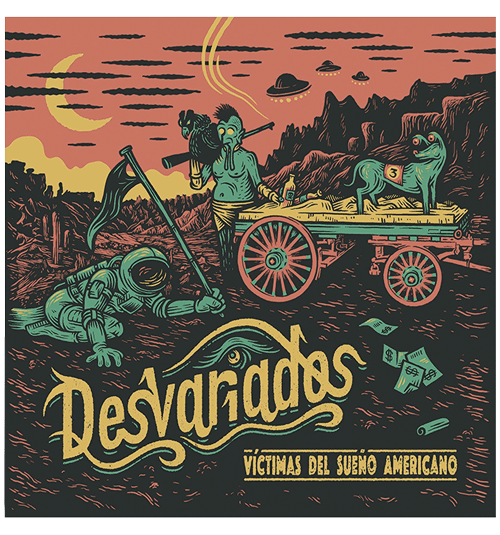 portada del disco de Desvariados 'Víctimas del sueño americano'