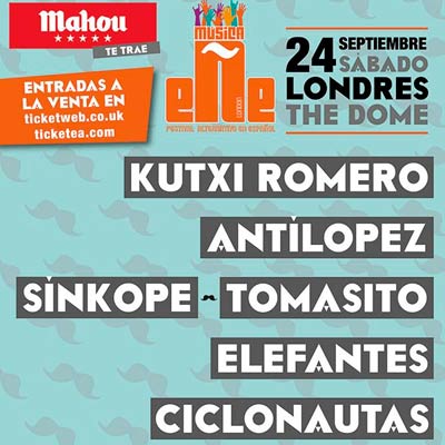 Kutxi, Ciclonautas y Sínkope en el Música en Ñ de Londres