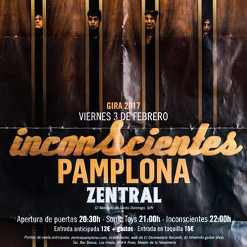 Inconscientes en la sala Zentral de Iruñea (Nafarroa)