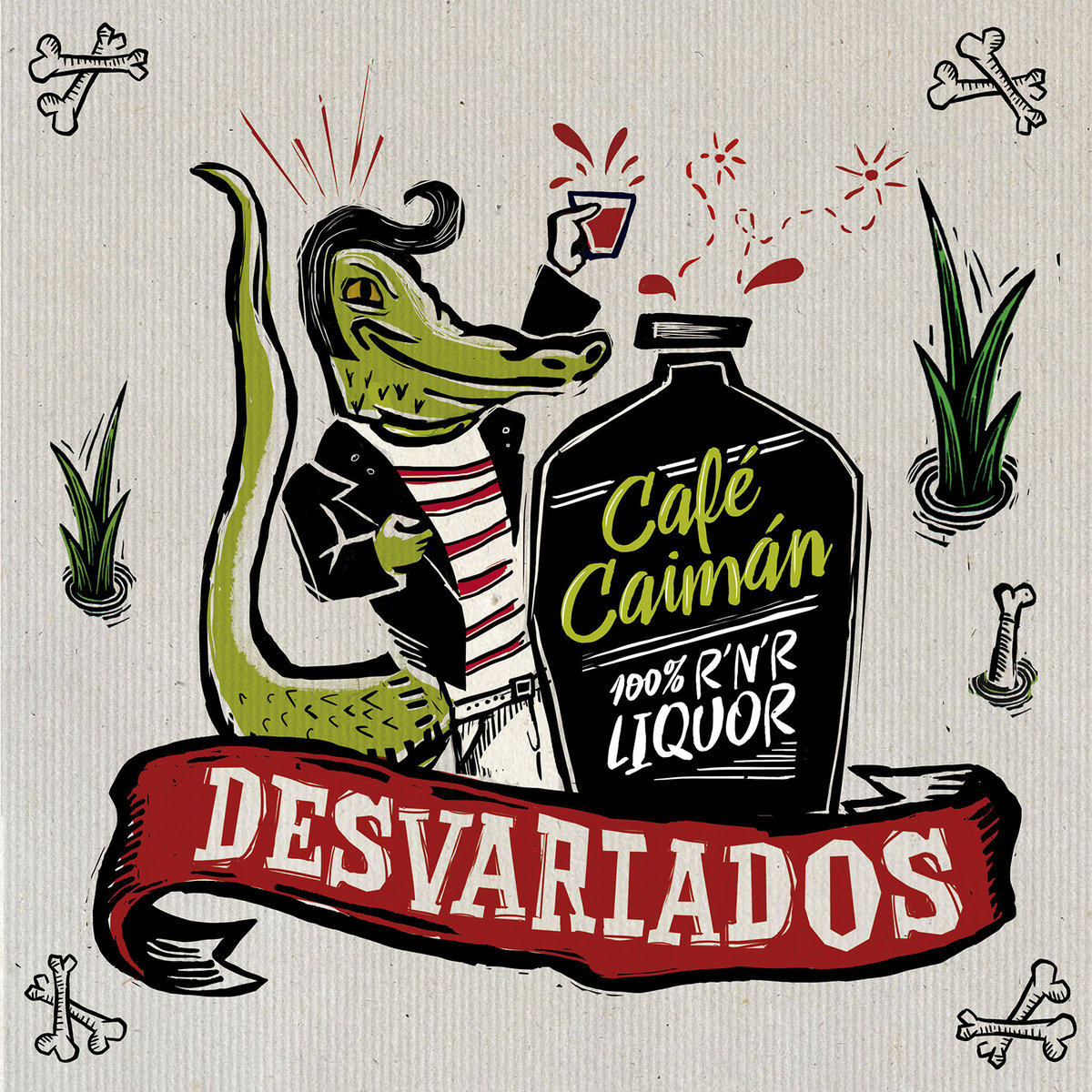 portada del disco de Desvariados 'Café Caimán'