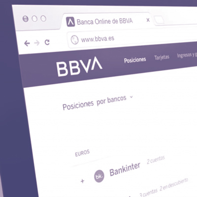 Actualización del logotipo del banco BBVA